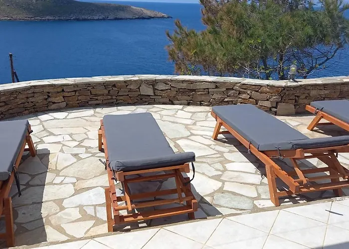 ヴィラ Smaragda's Sunset Kythnos Island Agios Dimitrios (Kythnos)